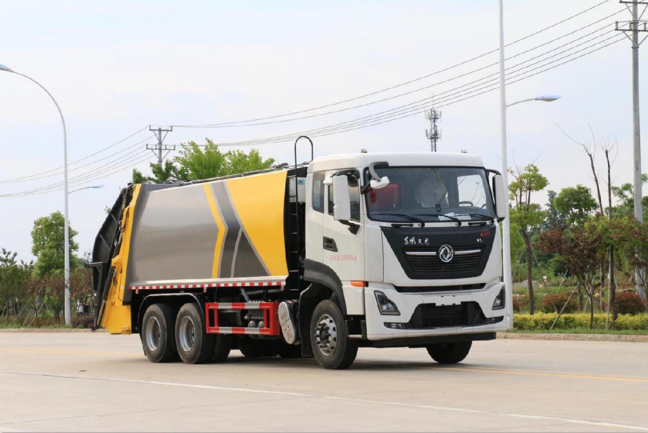 東風天龍後雙橋壓縮式垃圾車